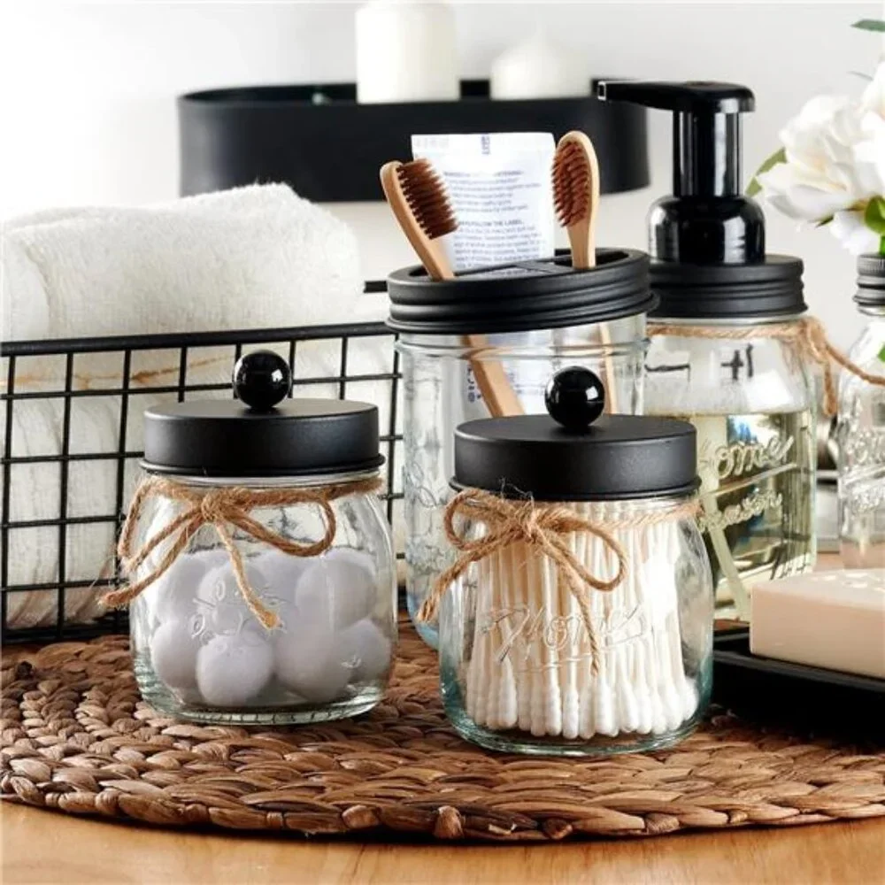 Bathroom Decor Bathroom Organizers and Storage Qtip Holder Bathroom Set Vanity